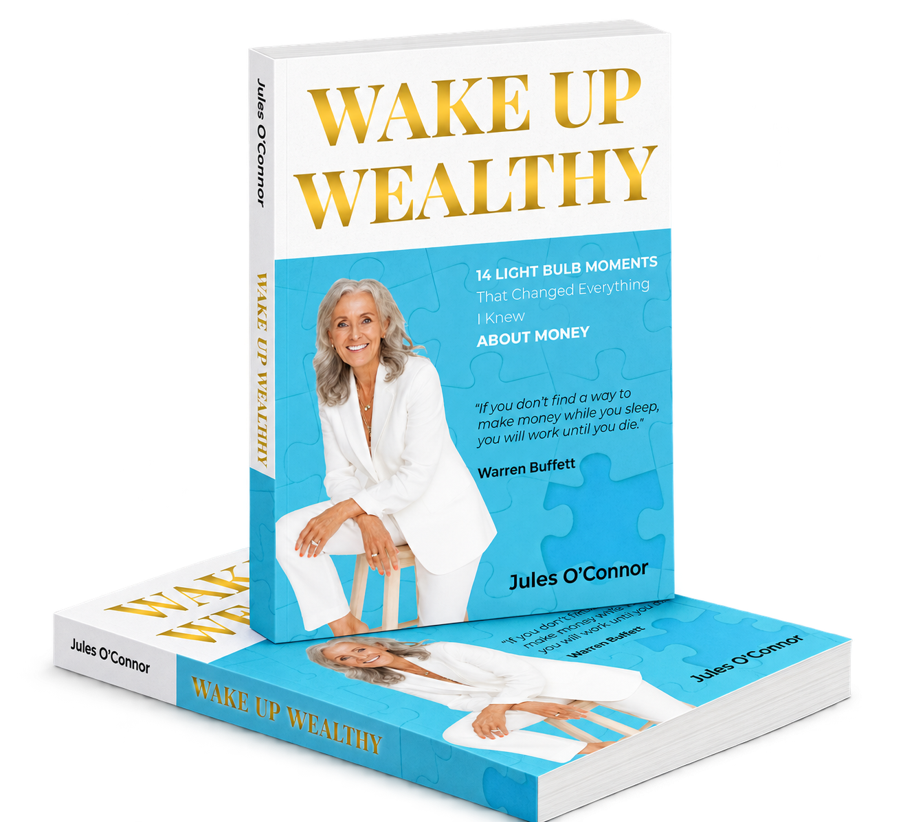 Wake Up Wealthy book stack